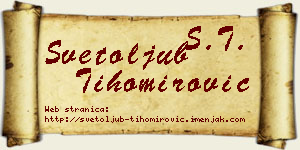 Svetoljub Tihomirović vizit kartica